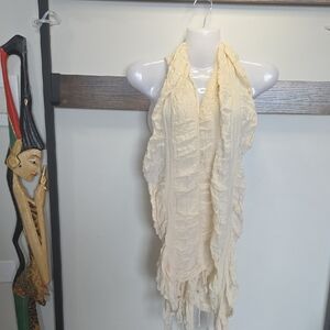Cream Textured Scarf (🛍 6/$36)